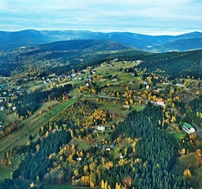 Czech,Republic-autumn,View,Of,Benecko,From,Airplane Czech,Republic-autumn,View,Of,Benecko,From,Airplane